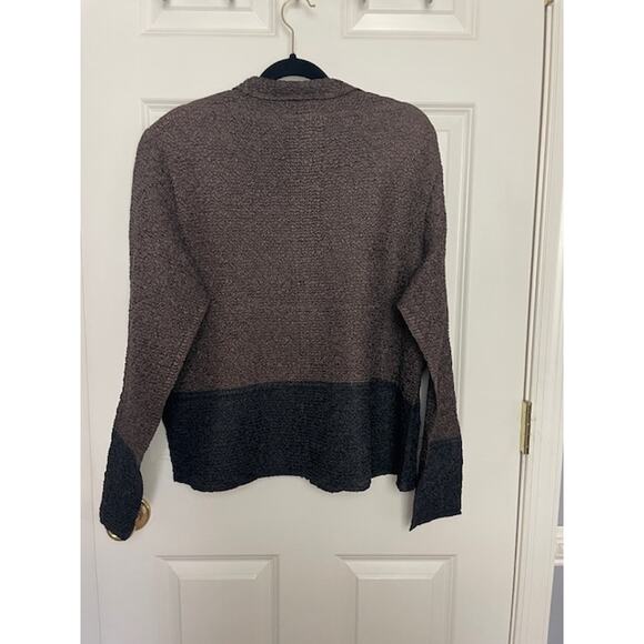 Coldwater‎ Creek 2X Crinkle Colorblock Button-Up Top/Jacket - Picture 3 of 5